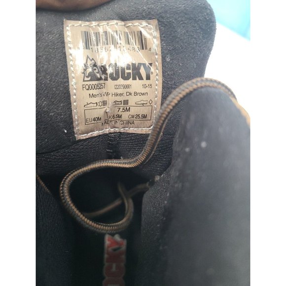 Rocky Men's Ridgetop Waterproof Hiking Boot Brown 7.5 M - Picture 6 of 6